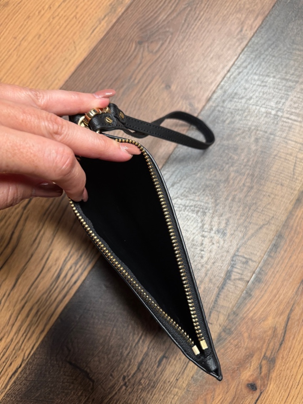 NWOT Vintage Michael Kors Black and White Checkered Wristlet Pouch - Picture 6 of 8